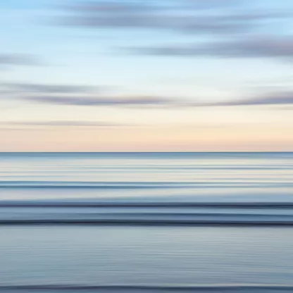 looking across calm waters of the sea